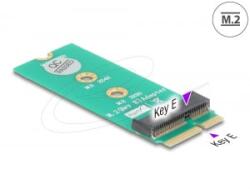 Delock M. 2 kulcs E apa - M. 2 kulcs E csatlakoztató port mentesítő és kibővítő adapter (64340) (64340) - aqua