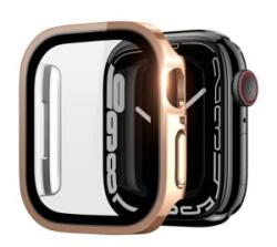 Dux Ducis HAMO műanyag keret (ütésállóság, fém hatás + kijelzővédő) RÓZSASZÍN Apple Watch Series 9 41mm / Watch Series 8 41mm / Watch (GP-140461)