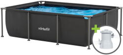 VirtuFit Fémvázas Medence Vízszűrővel 260x180cm