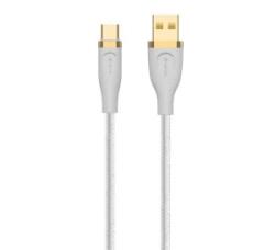 DEVIA STAR adatkábel (USB - Type-C, 2.4A, gyorstöltő, 150cm) FEHÉR (EC311_W)