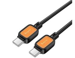 hoco. X108 adatkábel (Type-C - Type-C, 60W, gyorstöltő, 100cm) FEKETE (X108_C_C_B) (X108_C_C_B)