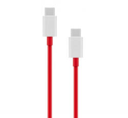 OPPO adatkábel (USB - Type-C, 10A, gyorstöltő, 100cm) PIROS 'Gigapack csomagolás' (DL122) (DL122)