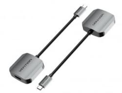 Vention USB-C -> VGA, 0, 15m konverter (TDBHB) - aqua