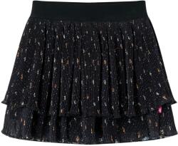 vidaXL Gyerek szoknya fodros fodros fodros fekete 128, 30°C-ig mosógépben mosható 14900 (14900)
