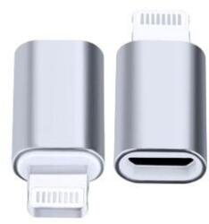 Flippy C típusú adapter, anya a Lightning apához, kulcstartóval, ezüst (13185)