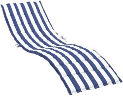 vidaXL kék és fehér csíkos oxford-szövet napozóágypárna 1.15 kg (361443VidaXL)