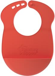 tommee tippee Roll & Go előke, 6 hónapos kortól, piros