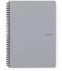 KARTON P+P Pastelini Grey A4 60 lapos vonalas spirálfüzet 8-804 (8-804)