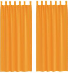 vidaXL 2 db narancssárga fátyolfüggönyök hurokkal 140x245 cm 0.25 kg 4102284 (4102284)