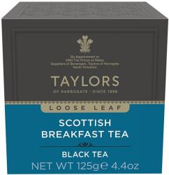 Taylors of Harrogate Scottish Breakfast fekete tea, Taylors of Harrogate, kiszerelhető levél, kartondoboz, 125 g