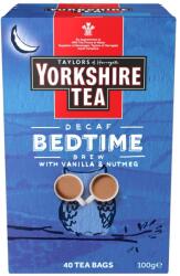 Taylors of Harrogate Bedtime Brew Yorkshire koffeinmentes fekete tea, Taylors of Harrogate, 40 db egyenként csomagolt teászacskó, 100g