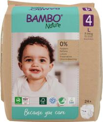 Bambo Nature Scutece Ecolabel, marimea 4, 7-14 kg, 22 bucati, Bambo Nature