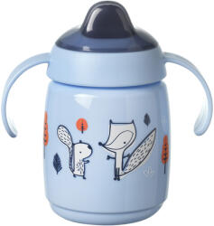 Tommee Tippee Неразливаща се чаша с мек накрайник с дръжки Tommee Tippee - Superstar, Bacshield, Синя, 300 ml, 6 m+ (TT.0289)