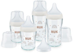 Nuk Комплект стъклени шишета Nuk - Perfect Match, 5 части, Дъга (10225316)