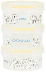 Badabulle Set 3 boluri ermetice pentru pastrarea hranei Maxi, 300ml, 1 bucata, Badabulle