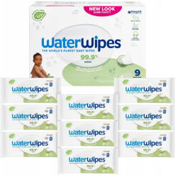 WaterWipes Nedves törlőkendő gyerekeknek WaterWipes Bio 9 x 60 db 0 Eco műanyag (420071)
