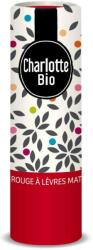 Charlotte Bio Ruj mat cu unt de shea, ulei de ricin si unt de jojoba Bio Rouge Passion, 3.5g, Charlotte Bio