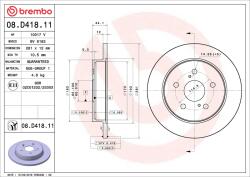 BREMBO Disc frana spate BREMBO 08. D418.11