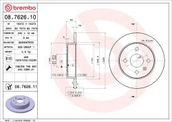 BREMBO Disc frana BREMBO 08.7626. 11