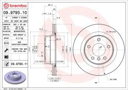 BREMBO Disc frana spate BREMBO 09.9793. 11
