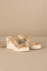 Manebi sandale wedges din piele întoarsă PPYA-OBD0BB_08X (M.1.1.WE)