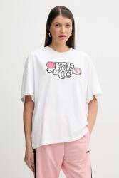 Fiorucci tricou din bumbac Curly Lollipop Logo Boxy Fit T-Shirt PPYA-TSD0I9_00X (U02SPTSH103CJ01WH10)