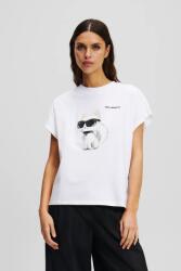 Karl Lagerfeld tricou pentru femei din bumbac IKON AQUARELLE 99KK-TSD12E_00X (A2W17115)
