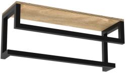 Luminex Fali törölközőtartó polccal 14x40 cm fekete 9864 (LU9864)