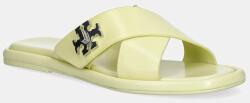 Tory Burch șlapi de piele T Lock Cross Band Slide PPYA-KLD08M_10X