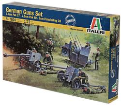 Italeri 1/72 German Guns Set tüzérségi fegyverek makett (7026S) - innotechshop