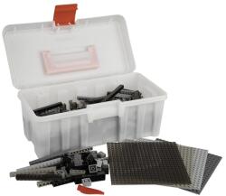 Q-BRICKS Vegyes szürke építőkocka készlet (alapkockák) | építőkocka készlet | 600 db építőkocka | Q-BRiCKS® (QBCASE-MGRA-BX600)