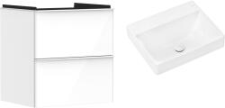 Hansgrohe Készlet szekrény Hansgrohe Xelu Q 54023700, mosdótál Hansgrohe Xelu Q 61017450