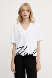 Karl Lagerfeld tricou din bumbac PPYA-TSD213_00X (A2W17104)