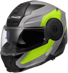LS2 FF902 Scope II Duria felnyitható motoros bukósisak szürke-fluo sárga