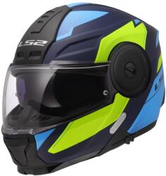 LS2 FF902 Scope II Duria felnyitható motoros bukósisak kék-fluo sárga