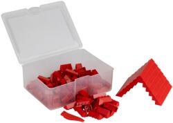Q-BRICKS Piros tetőelemek | építőkocka készlet | 150 db építőkocka | Q-BRiCKS® (QBBOX-RTM620-BX150)