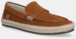 Pepe Jeans espadrile din piele întoarsă TOURIST COAST PPYA-OBM1YH_82X (PMS10337)