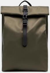RAINS rucsac Rolltop Rucksack Mini W3 culoarea verde, mare, uni, 13330 PPYA-PKU00M_97X (13330.105)