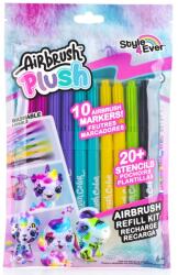 Airbrush Plush Style 4 Ever utántöltő filctoll készlet - Vegyes színek (10 db / csomag) (OFG256) (OFG256)