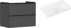 Hansgrohe Készlet szekrény Hansgrohe Xelu Q 54028670, mosdótál Hansgrohe Xelu Q 61021450