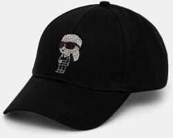 Karl Lagerfeld șapcă de baseball din bumbac IKON RHINESTONES 99KK-CAU2EA_99X (A2W33062)