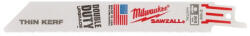 Milwaukee Szablyafűrészlap 150 mm / 24TPI bimetál Co (fémhez) (5 db) (48475186)