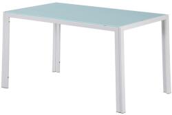 Leziter Ezra 140 cm szögletes üveg étkezőasztal fehér (LUAV140W) - arkibau