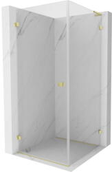 Mexen Lunar-B L cabină de duș cu ușă batantă stânga 90 x 90 cm, transparentă, auriu periat - 832L-090-090-55-00-L (832L-090-090-55-00-L)