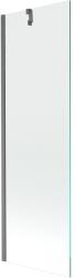 Mexen Next paravan de cadă cu 1 panou 60 x 150 cm, transparent, gri metalizat periat - 895-060-000-00-00-66 (895-060-000-00-00-66)