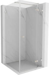 Mexen Lunar T cabină de duș pivotantă dreapta 120 x 120 cm, transparentă, nichel periat - 834T-120-120-97-00-P (834T-120-120-97-00-P)