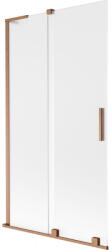 Mexen Velar L paravan cadă de baie cu 2 uși glisante 100 x 150 cm, geam mat, cupru periat - 896-100-003-31-65 (896-100-003-31-65)