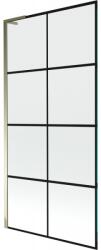 Mexen Next L paravan de baie 1-panou 90 x 150 cm, grilaj negru, auriu - 895-090-000-03-77-50 (895-090-000-03-77-50)