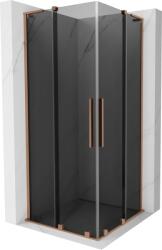 Mexen Velar L Cabină de duș Duo, glisantă, 100 x 100 cm, grafit, cupru periat - 871-100-100-02-43-65 (871-100-100-02-43-65)