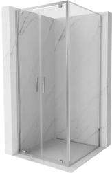 Mexen Exo cabină de duș cu uși articulate 80 x 80 cm, transparent, crom - 8182-080-080-01-00 (8182-080-080-01-00)